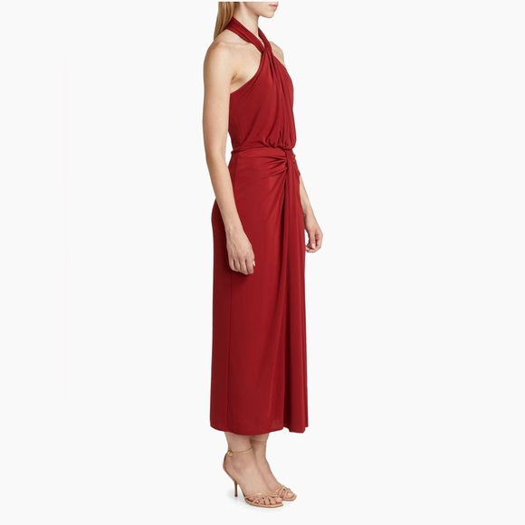 Cinq à Sept Kaily Draped Halter Maxi Dress - Picture 3 of 8